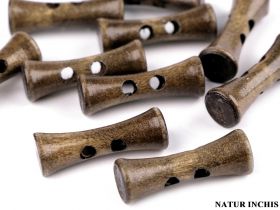 Nasturi cu Picior, 22.9 mm (100 bucati/punga) Cod: TR6-3/36 - Nasturi Lungi din Lemn, 35 mm (10 bucati/pachet) Cod: 110994