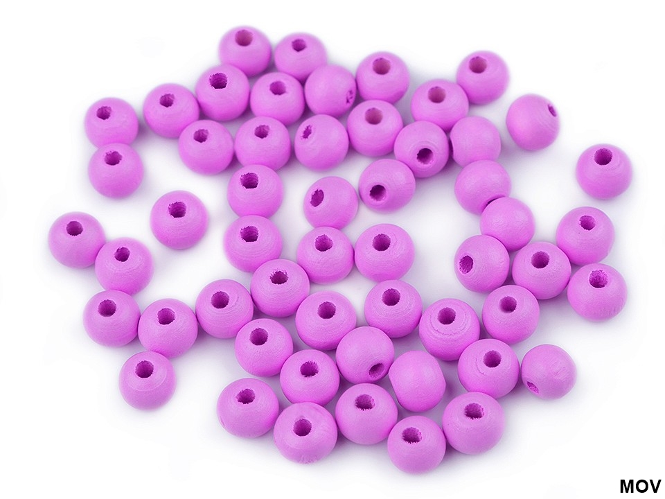 Margele Lemn, diametru 8 mm (129 buc/punga)Cod: 200896 - 6