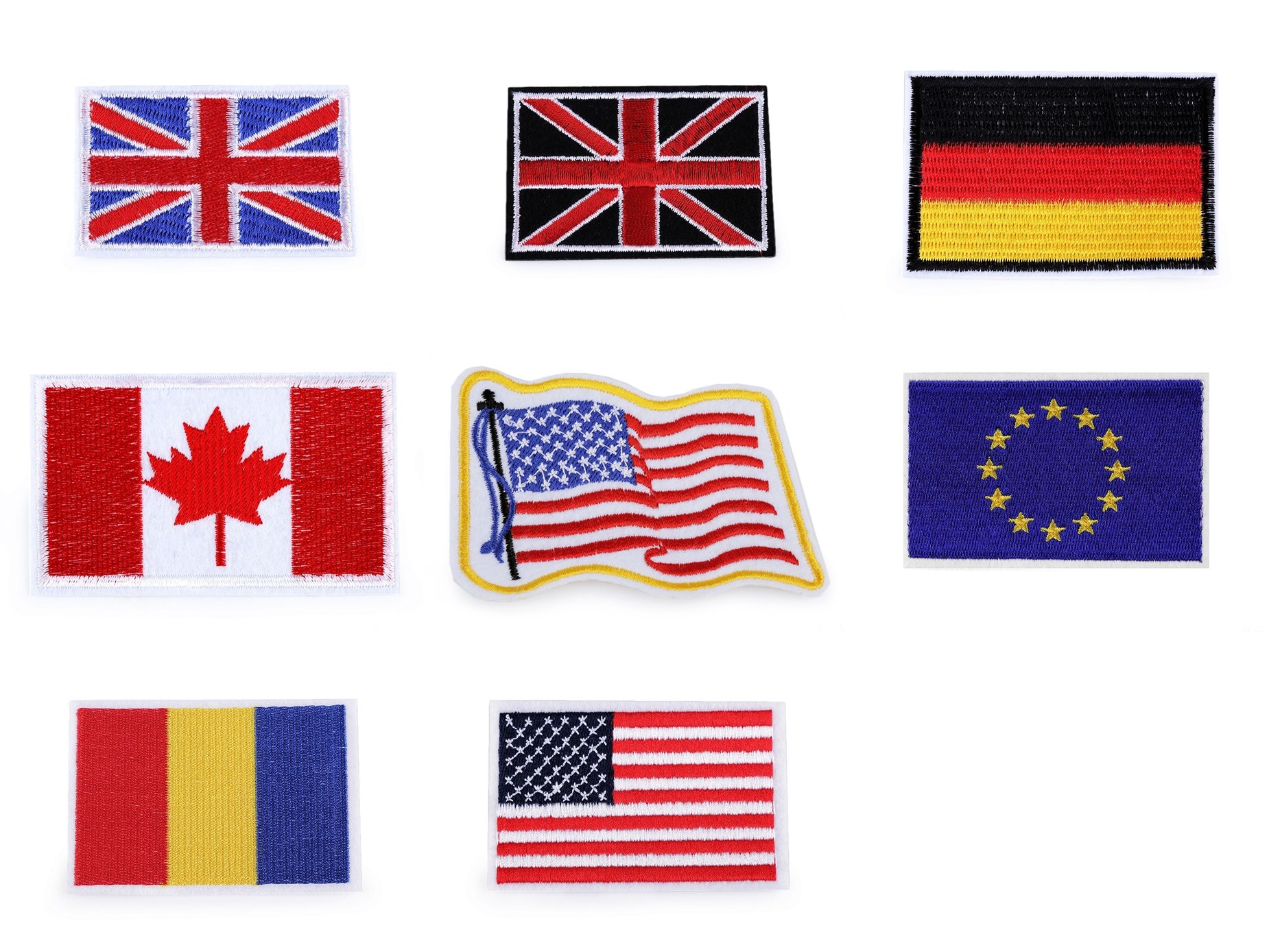 Iron-On Patch, Flag (5 pcs/pack) Code: 400076