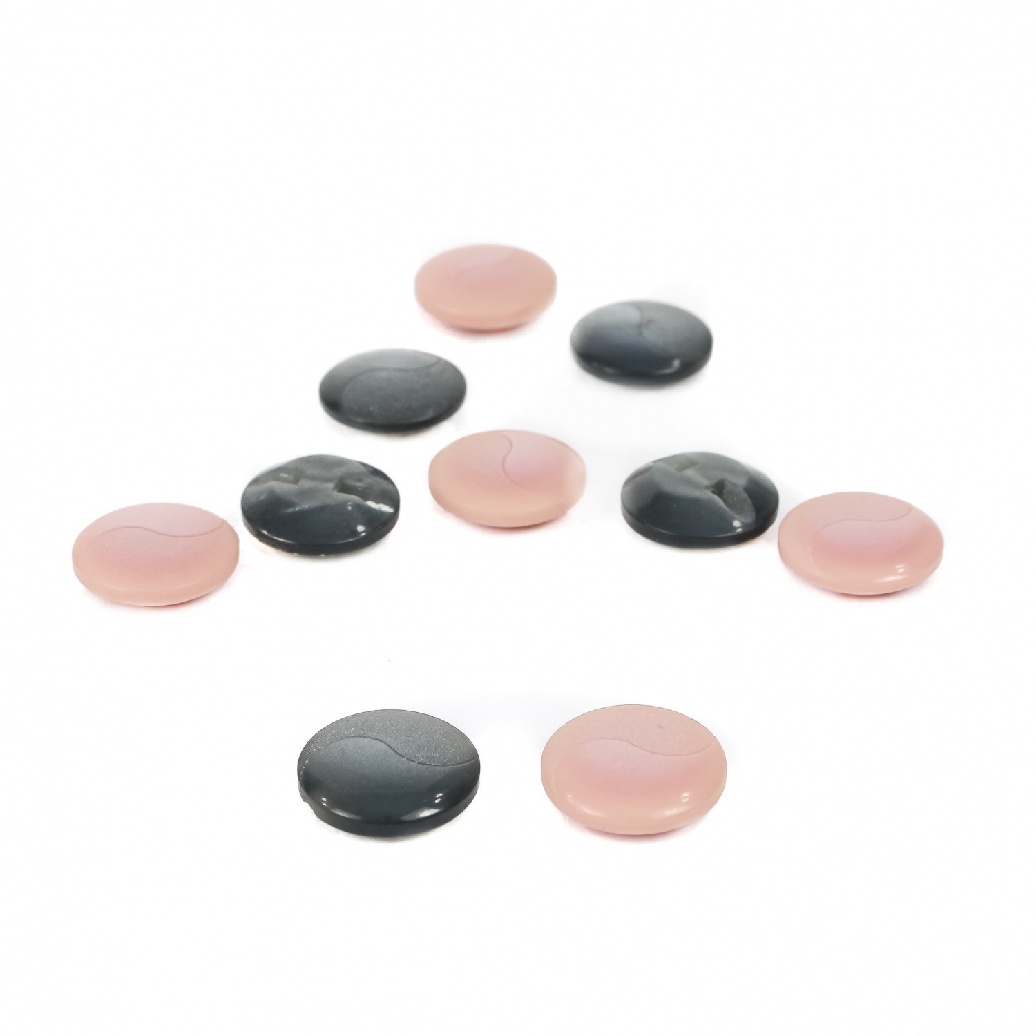 Plastic Shank Buttons, Size: 28 Lin (100 pcs/pack)Code: ART8-46