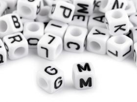 Plastic Beads - Plastic Beads, Mix Letters 6 mm (1 bag)Code: 200895