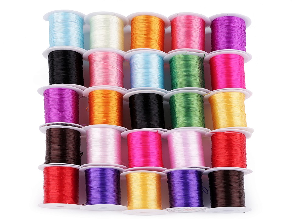 Elastic Nylon String, 1 mm (25 rolls/pack) Code: 440545