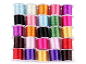 Elastic Tape - Elastic Nylon String, 1 mm (25 rolls/pack) Code: 440545