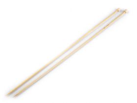 Bolduri cu cap din plastic, lungime 55 mm (1 cutie) Cod: 030067 - Andrele Drepte din Bambus, nr. 3, 3.5 mm (1 pereche/pachet)