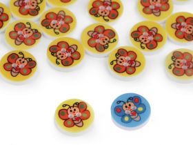 Wooden Decorative Buttons (10 pcs/pack) Code: 360648 - Baby Plastic Buttons, 12.8 mm (20 pcs/pack)Code: 120571