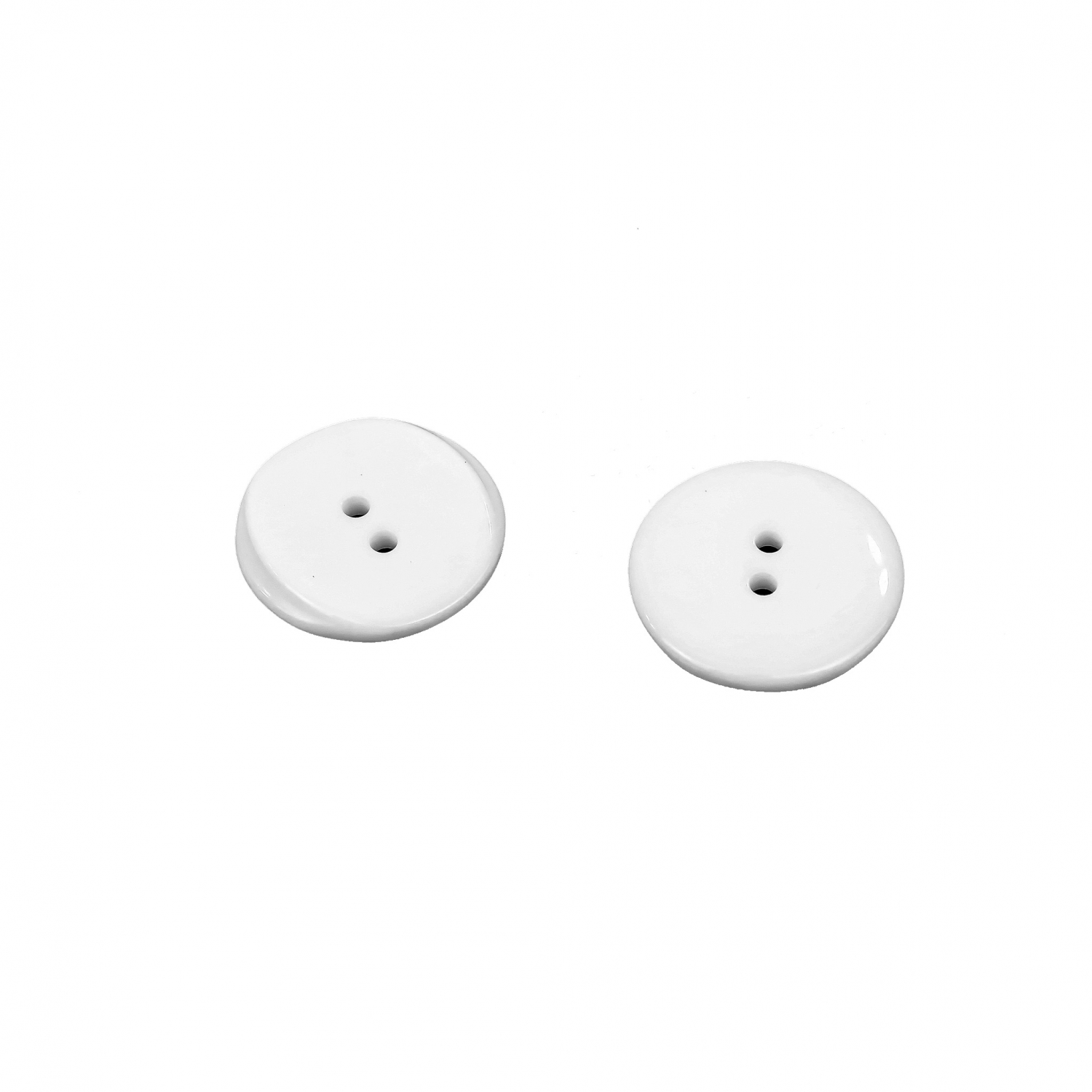 Nasturi cu 2 Gauri, Alb, 22.9 mm (100 bucati/punga) Cod: BFS-030 - 2