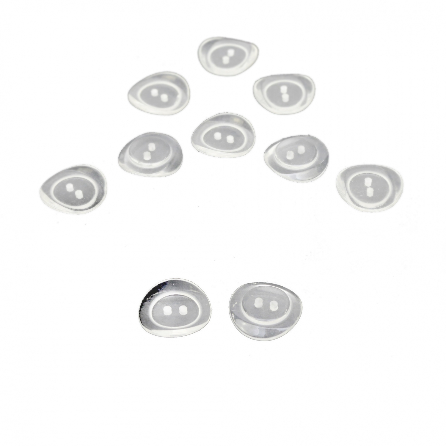 2 Holes Plastic Buttons, 20.3 mm (100 pcs/pack) Code: BFS-034/32