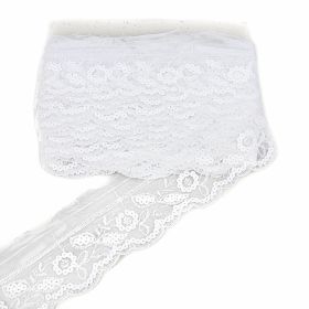 Decorare Dantela Brodata cu Paiete, latime 6.5 cm (15 yards/rola)Cod: OKC-123