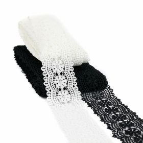 Lace - Border Lace Embroidered, width 6.3 cm (13.72 meters/roll)Code: 0575-2558