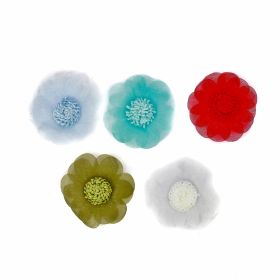 Decorare Aplicatii de Cusut, Model Floare, diametru 4.5 cm(18 buc/pachet)Cod: T12070