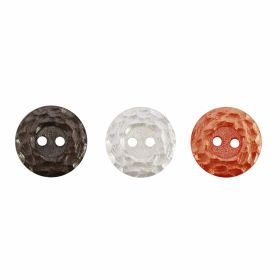 Buttons - Sale - 2 Holes Plastic Buttons,  15 mm (50 pcs/pack) Code: 43382