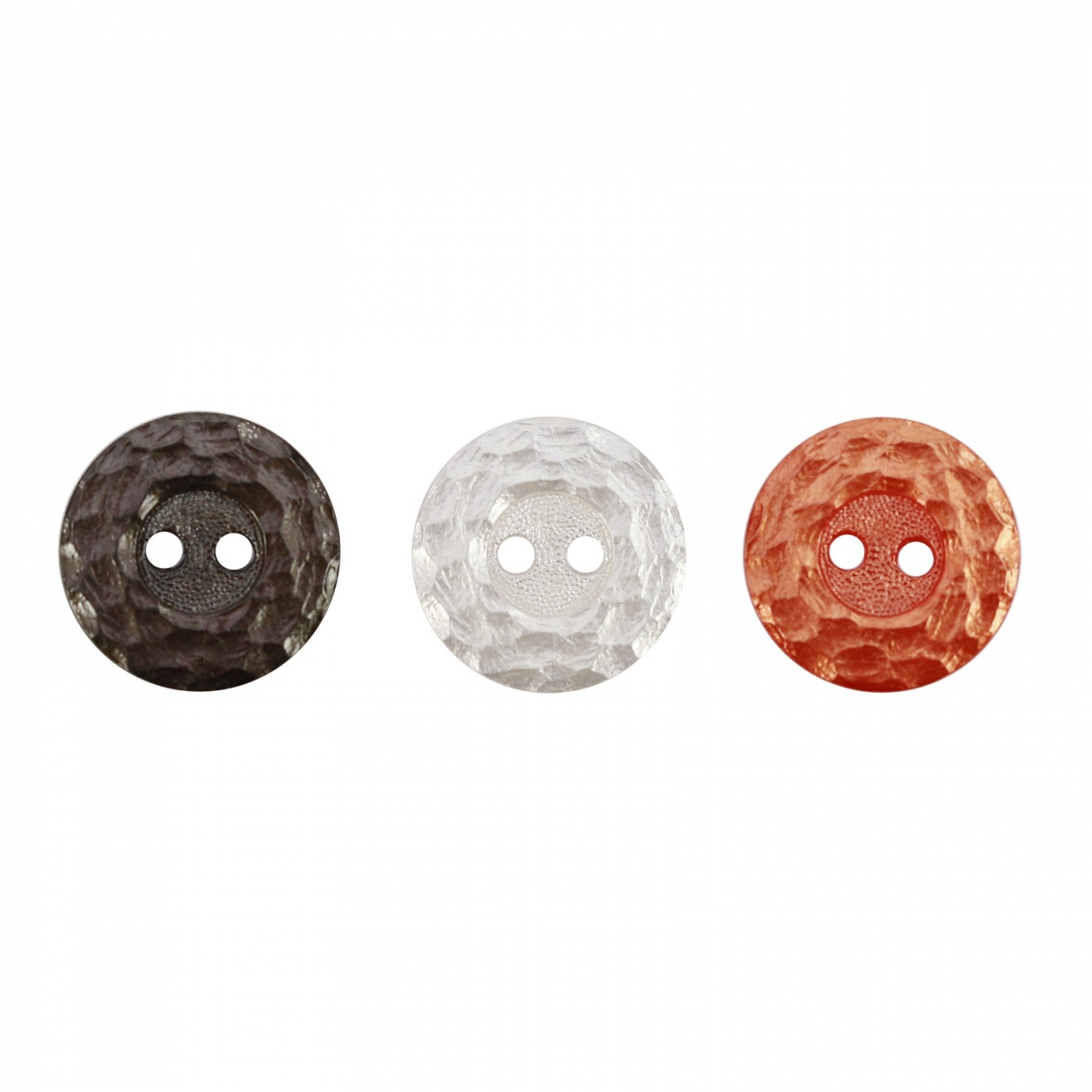 2 Holes Plastic Buttons,  15 mm (50 pcs/pack) Code: 43382