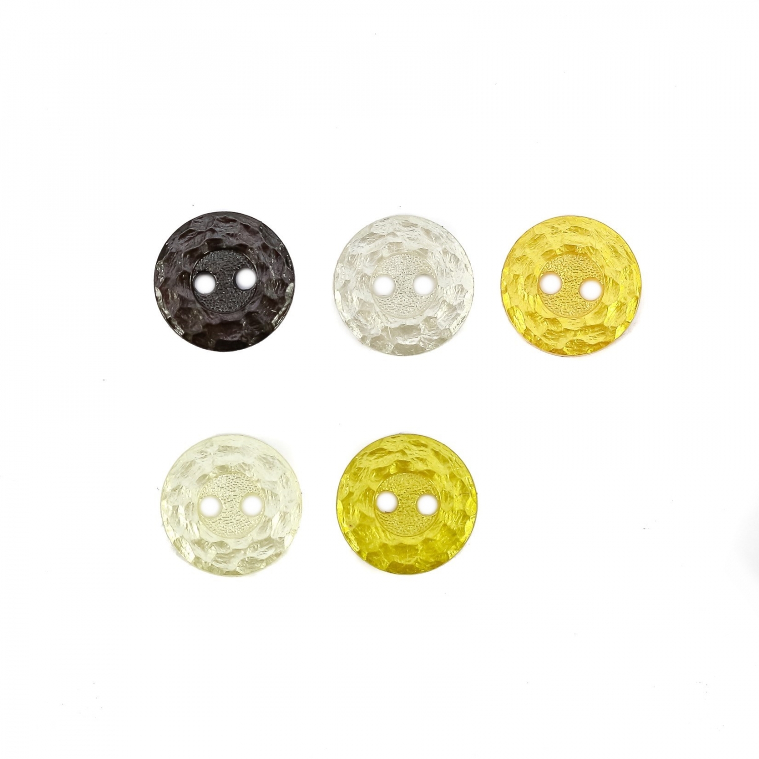 2 Holes Plastic Buttons, 12.7 mm (50 pcs/pack) Code: 43382