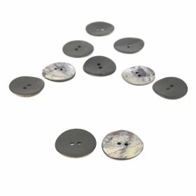 Buttons - Sale - 2 Holes Plastic Buttons, 27 mm (25 pcs/pack) Code: 24030