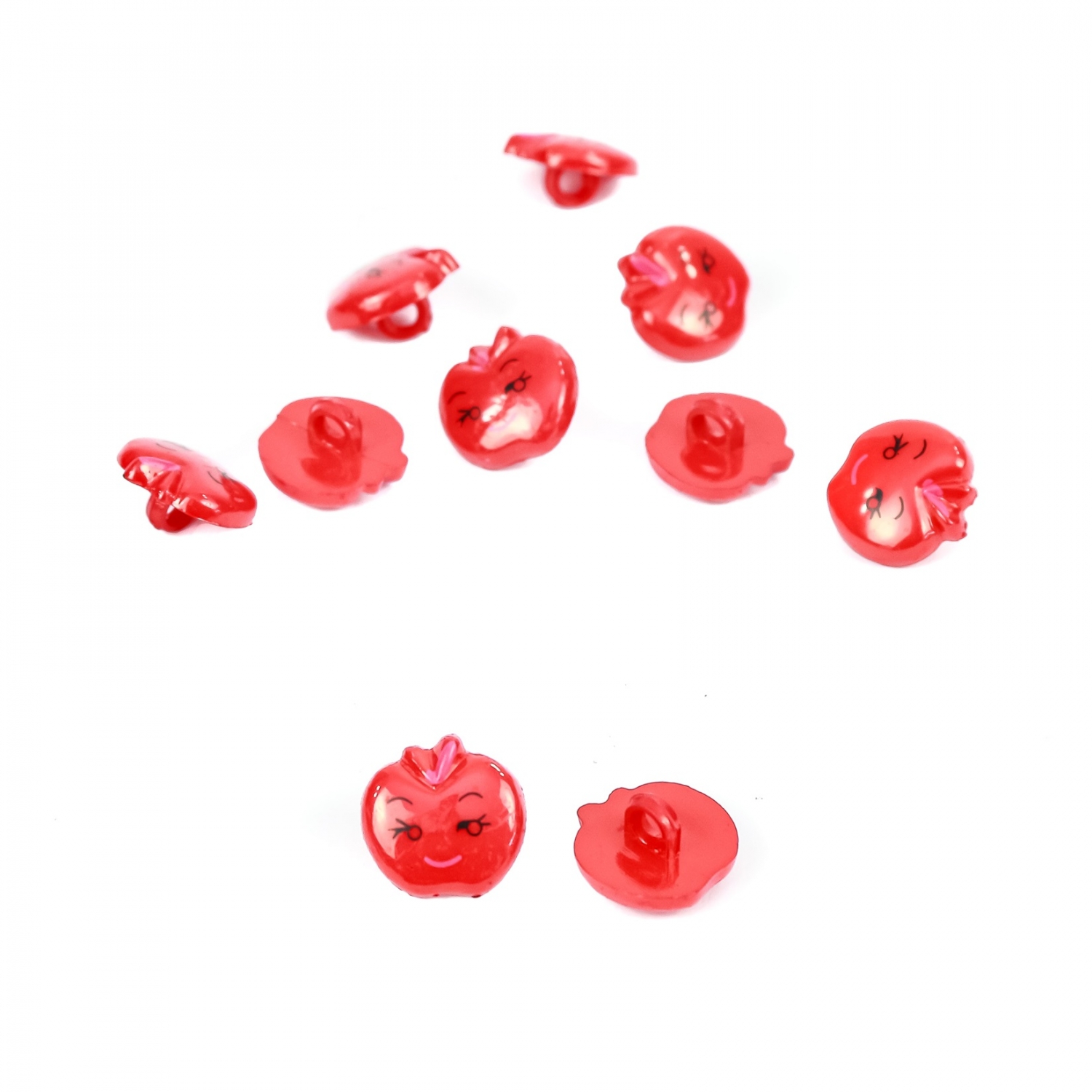 Plastic Buttons, 15 mm (100 pcs/pack)Code: ZA-01