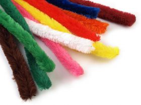 Feathers - Fuzzy Chenille Wire Sticks, 30 cm (10 pcs/pack) Code: 240512