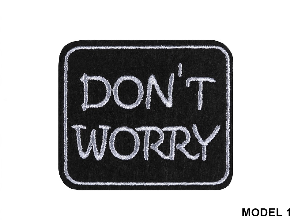 Embleme Termoadezive, Dont Worry, Be Happy (10 buc/pachet) Cod: 400157 - 2