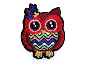 Back in Stock - Iron-On Patch, Owl (10 pcs/pack) Code: 400146