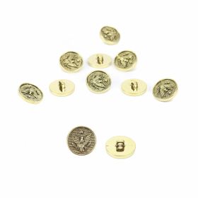 Metalized Buttons - Plastic Metallize Shank Buttons, 21 mm (100 pcs/pack) Code: B5701