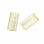 Plastic Clothing Ornament, 51x27  mm, Gold (10 pcs/pack) - 1