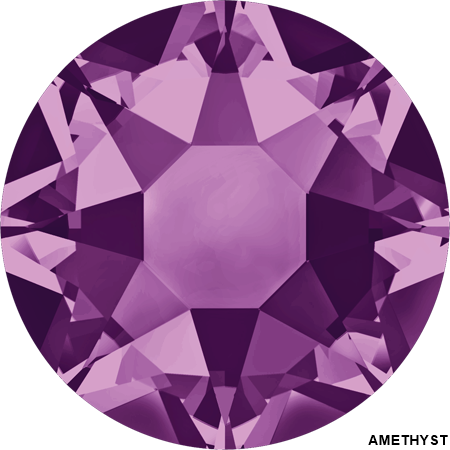 Hotfix Crystals 2078, Size: SS34, Color: Amethyst (144 pcs/pack)
