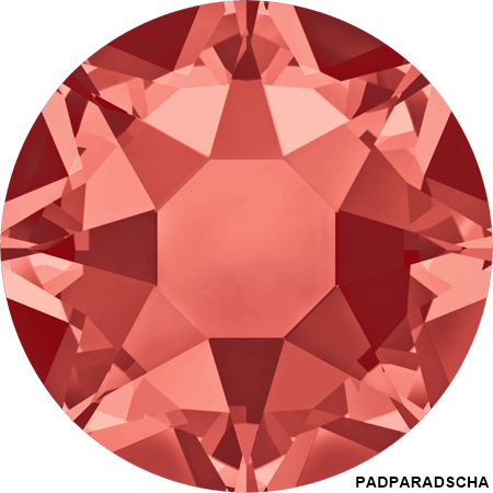 Cristale de Lipit 2078, Marimea: SS34, Culoare: Padparadscha (144 buc/pachet) 