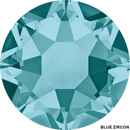 Hotfix Crystals 2078, Size: SS34, Color: Blue-Zircon (144 pcs/pack)