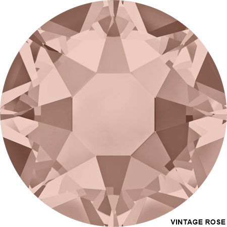 Hotfix Crystals 2078, Size: SS34, Color: Vintage Rose (144 pcs/pack)