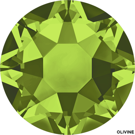 Hotfix Crystals 2078, Size: SS34, Color: Olivine (144 pcs/pack)