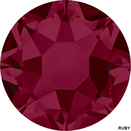 Hotfix Crystals 2038, Size: SS34, Color: Ruby (144 pcs/pack)