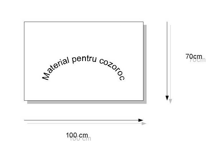 Material pentru Cozoroc, 2 mm, Alb (70x100 cm)