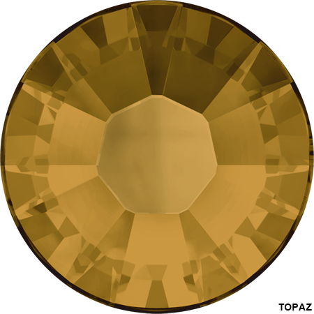 Cristale de Lipit 2078, Marimea: SS20, Culoare: Topaz (144 buc/pachet) 