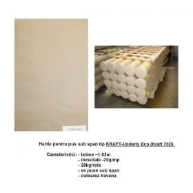 Hartie fara Adeziv, pentru Incadrare (USOMANO) - Hartie pentru pus sub Span, tip Kraft (ECOKRAFT)