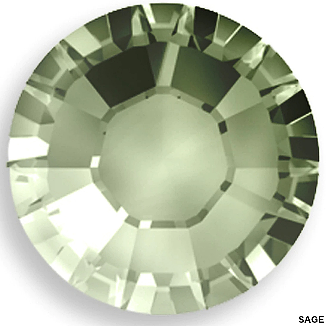 Cristale de Lipit 2028, Marimea: 20 mm, Culoare: Crystal Sage (144 buc/pachet)  
