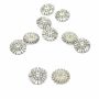 Shank Buttons with Rhinestones, Size 25 mm (10 pcs/pack) Code: BT1209 - 1