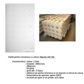 Hartie pentru pus sub Span, tip Kraft (ECOKRAFT) - Hartie cu Adeziv, pentru Incadrare (MIPAFIX)