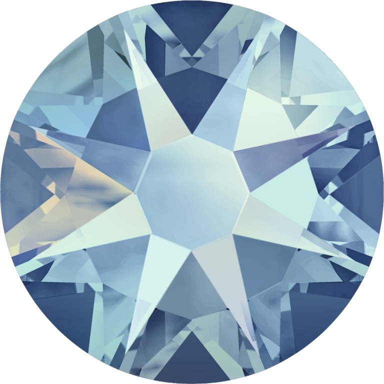 Cristale de Lipit 2078, Marimea: SS20, Culoare: Light Sapphire Shimmer AB (144 buc/pachet) 