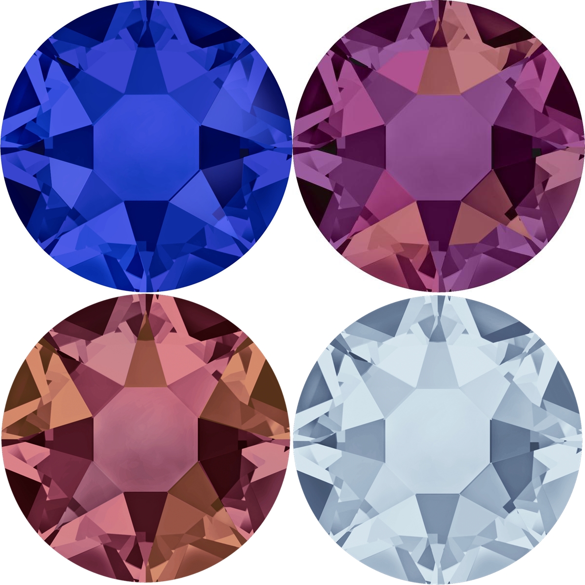 Cristale de Lipit 2038, Marimea: SS16, Culoare: Crystal-AB (144 buc/pachet) 