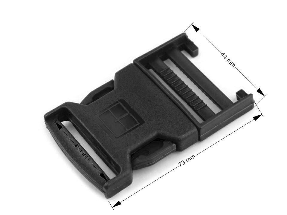 Tridenti din Plastic, 40mm, Negri (5 bucati/punga) - 3