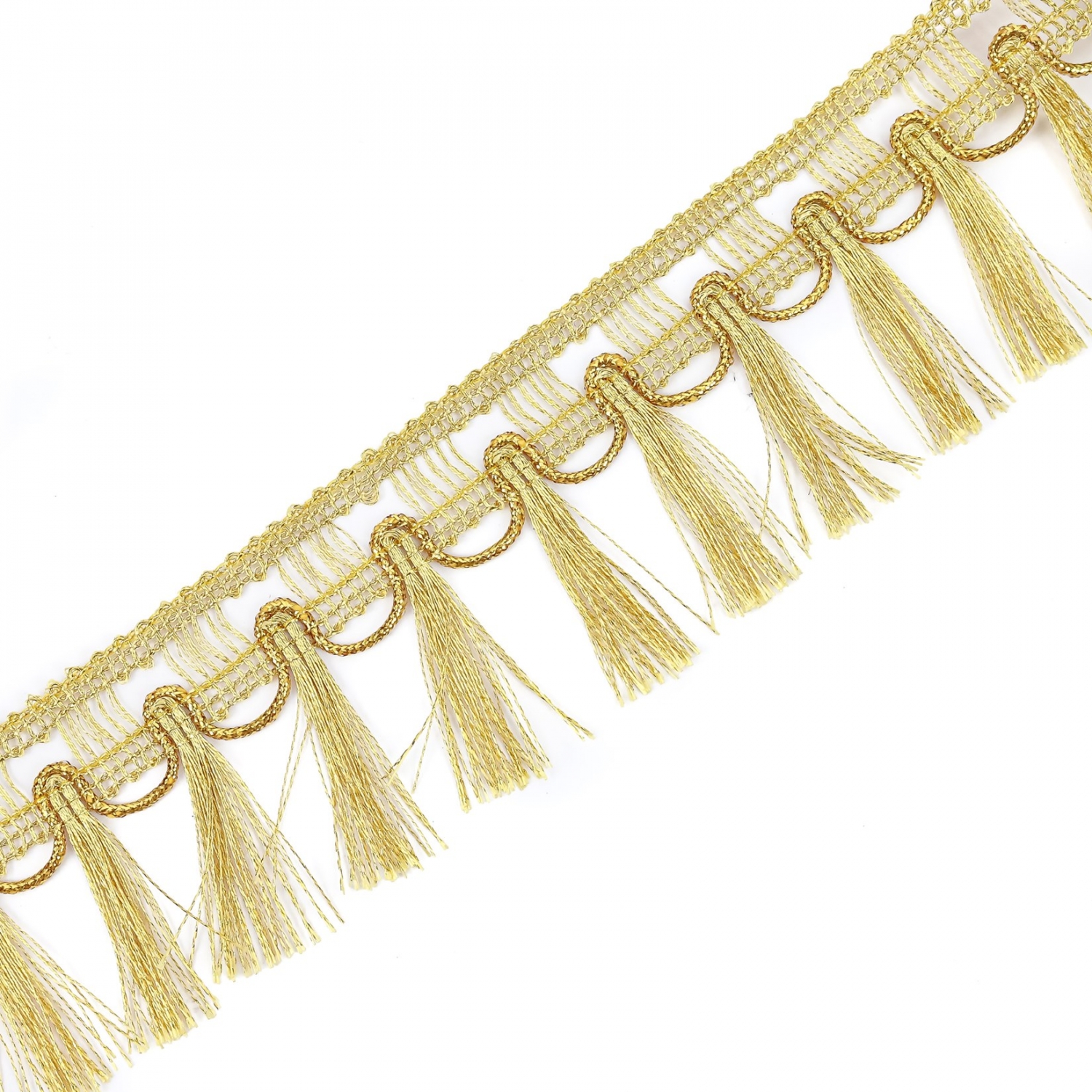 Franjuri, latime 5 cm, Auriu (16.5 m/pachet)Cod: 782  - 2