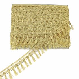 Decorations - Gold Fringe, width: 5 cm (16.5 m/pack)Code: 782 