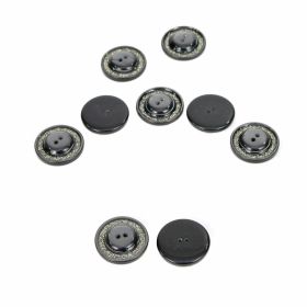 Buttons - Sale - 2 Holes Plastic Buttons, 15 mm (100 pcs/pack) Code: 07-172