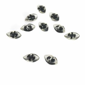 Metallized plastic buttons B6304, Size 40L (144 pcs/pack) - Plastic Shank Buttons, Size: 32L (100 pcs/pack)Code: 0315-6580/32