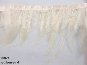 Pene decorative de strut si Fulgi - Banda din Pene/Fulgi Curcan, latime 10 cm (5 metri/buc) Cod: BS7