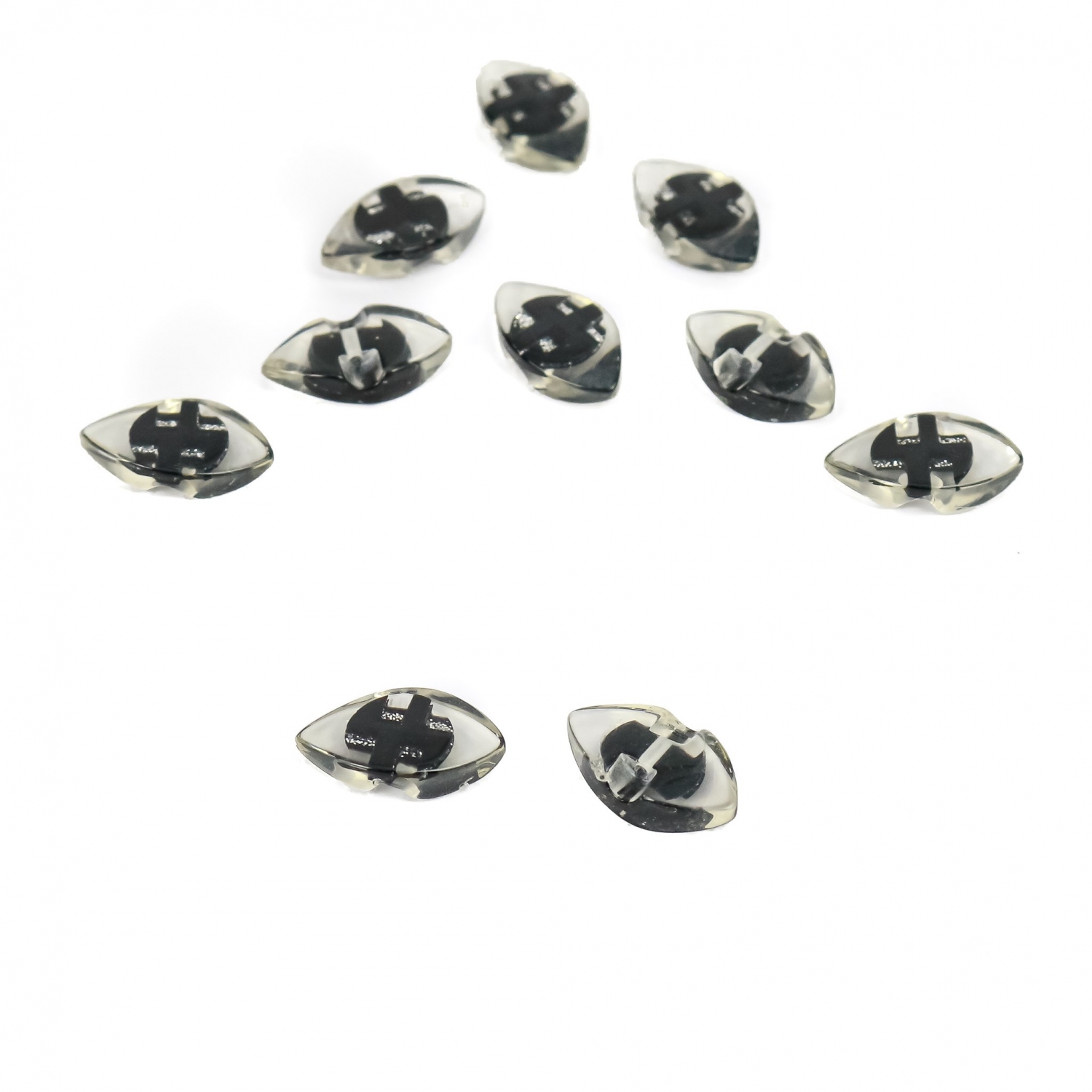 Plastic Shank Buttons, Size: 24L (100 pcs/pack)Code: 0315-6580/24