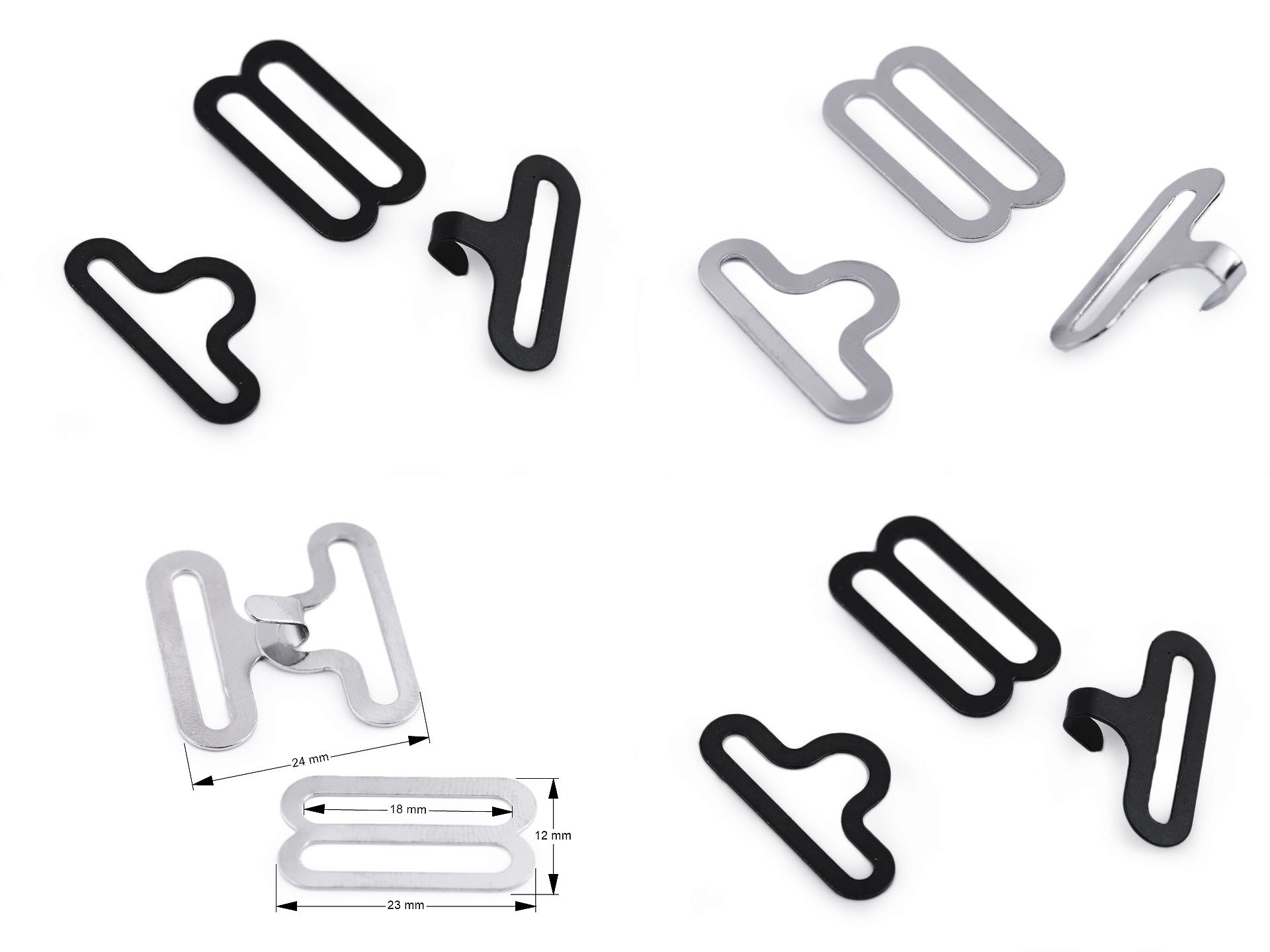 Bow Tie Hardware Clip, 12 mm (50 sets/pack)Code: 780882