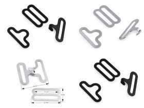 Clothes and Underwear Accessories - Bow Tie Hardware Clip, 12 mm (50 sets/pack)Code: 780882