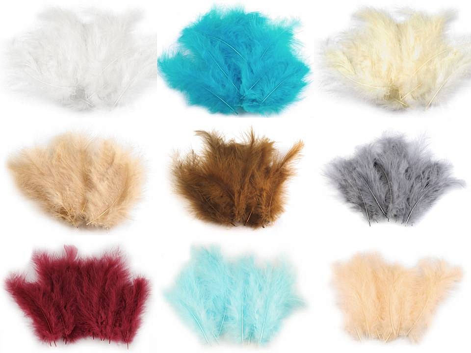 Decorative Ostrich Feathers, length: 9 - 16 cm (1 pack)
