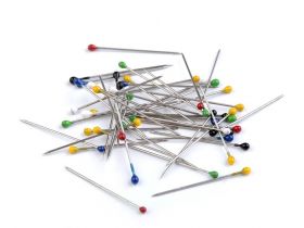 Needles, Knitting needles, Pins and Hooks - Bolds with plastic head, length 27 mm (1 box) Code: 030069