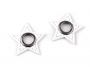 Eco-friendly leather star application with stitching (20 pieces / pack) Code: 840488 - 2